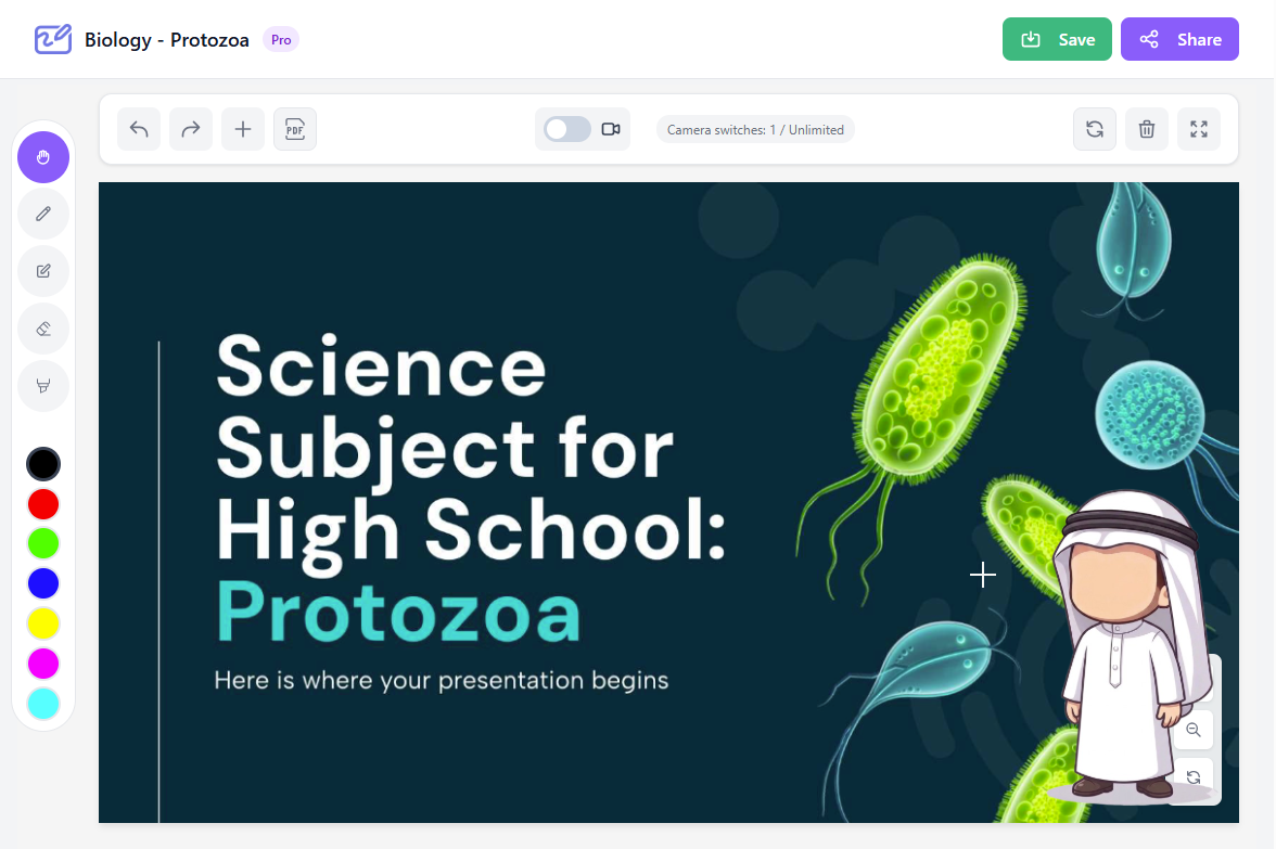 True Whiteboard Interface